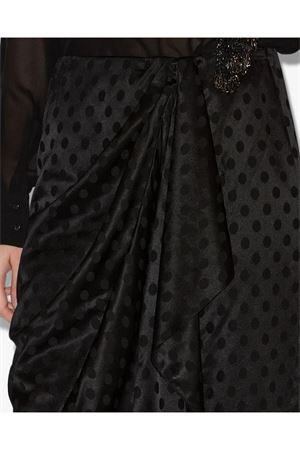 Long silk jacquard polka dot print skirt ISABEL MARANT | JU0456FAC4J04I01BK